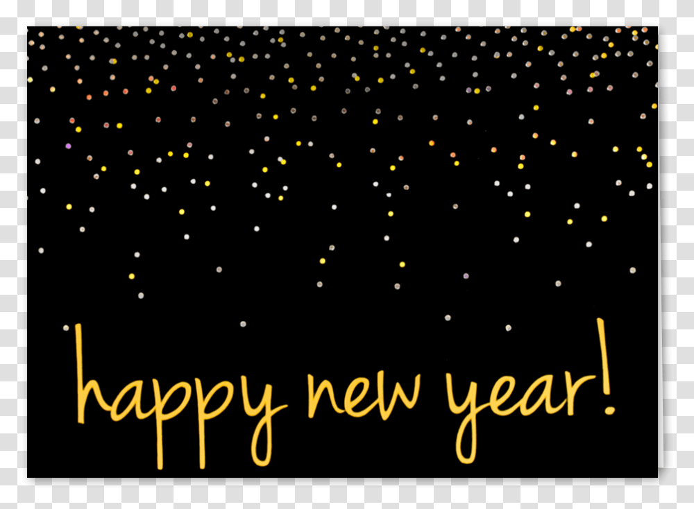 Picture Of Confetti Happy New Year Greeting Card Graphic Design, Paper, Outdoors, Astronomy Transparent Png