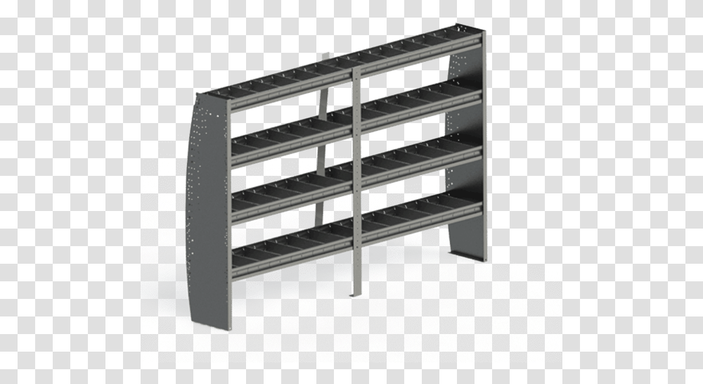 Picture Of Contoured Shelving With 4 Shelves Shelf, Furniture, Sideboard, Table, Cabinet Transparent Png