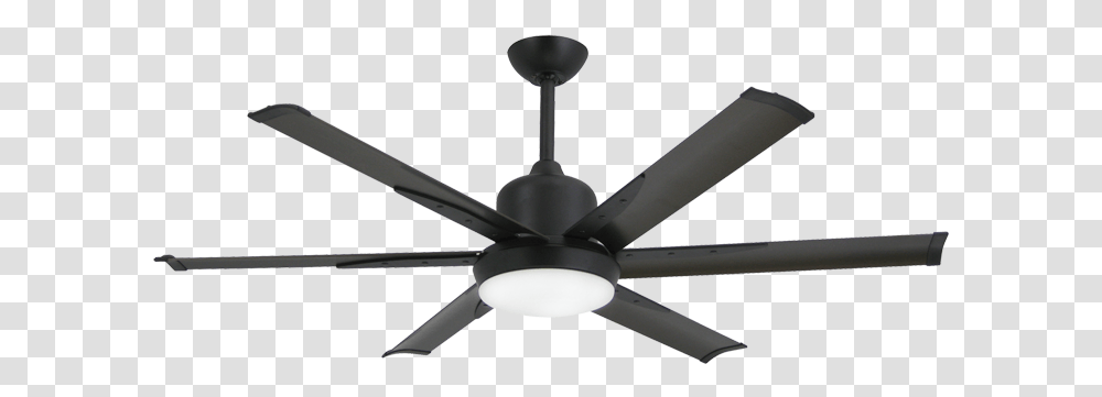 Picture Of Dc 6 52 In White Industrial Ceiling Fans With Light, Appliance Transparent Png