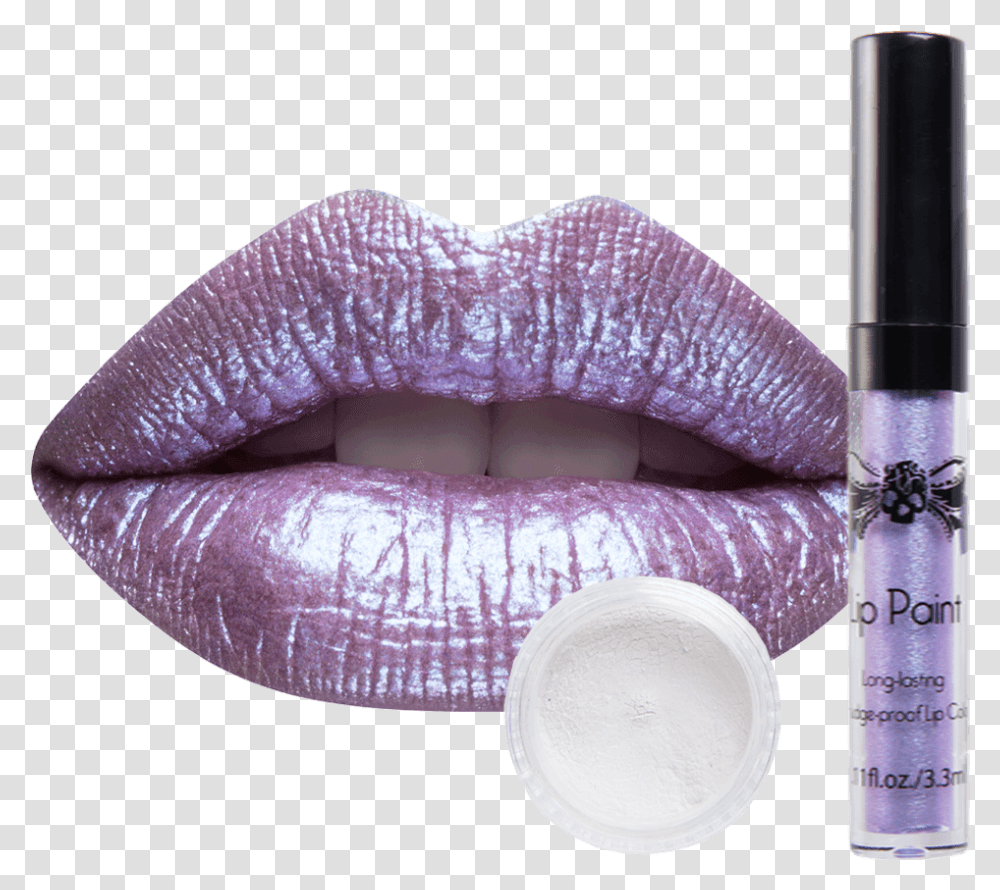 Picture Of Electric Sparkle Lip Topper Glitter Lip Topper, Cosmetics, Lipstick, Mouth Transparent Png