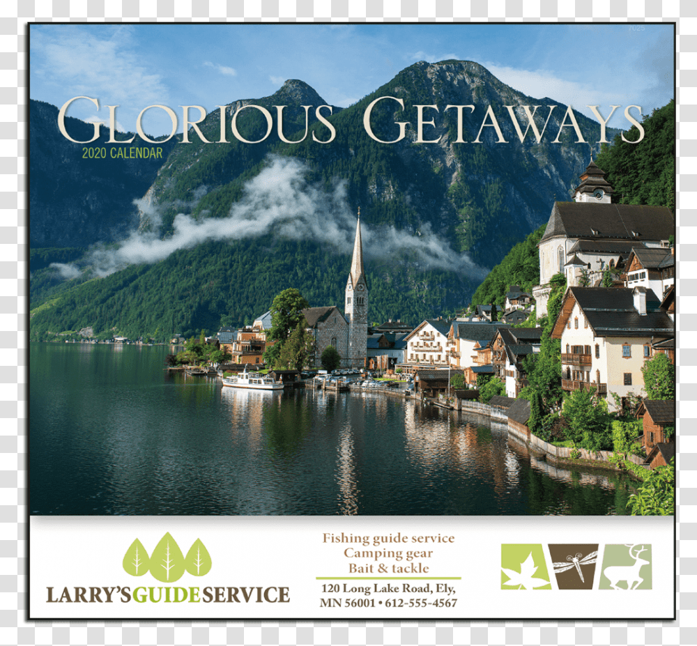 Picture Of Glorious Getaways Wall Calendar Bad Goisern, Nature, Outdoors, Water, Land Transparent Png
