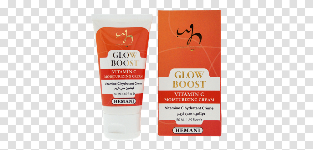 Picture Of Glow Boost Vitamin C Moisturizing Cream Kangaroo, Bottle, Cosmetics, Sunscreen, Label Transparent Png