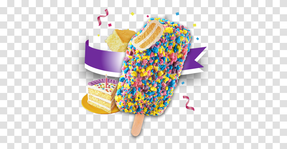 Picture Of Good Humor Birthday Cake 24ct Ice Cream Popsicles Birthday Cake, Dessert, Food, Creme, Sweets Transparent Png