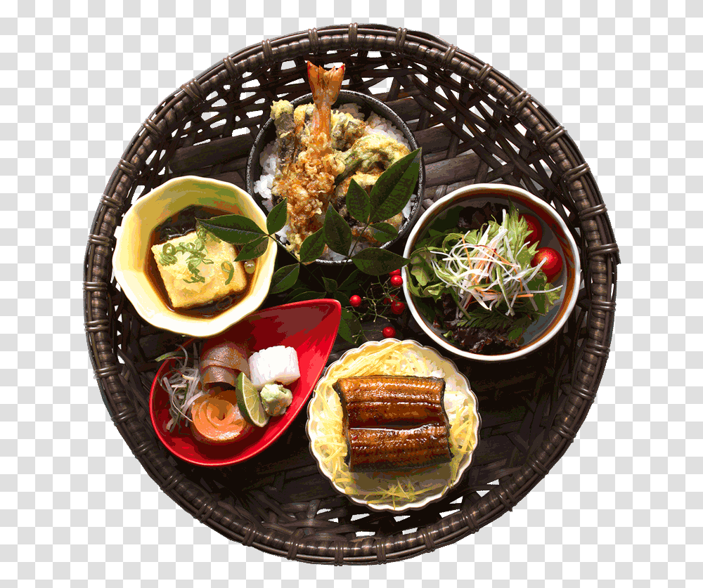 Picture Of Hanagi Food Sampler Kaiseki, Dish, Meal, Bowl, Burger Transparent Png
