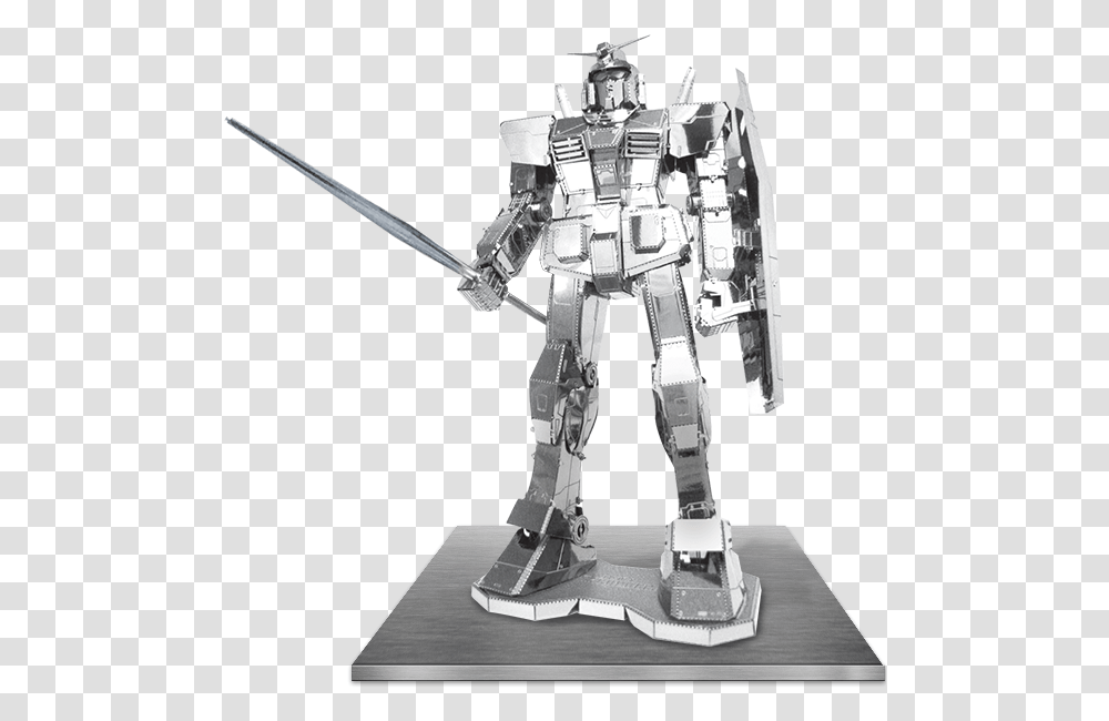 Picture Of Iconx Gundam Metal Model Kit, Toy, Tabletop, Robot, Long Sleeve Transparent Png