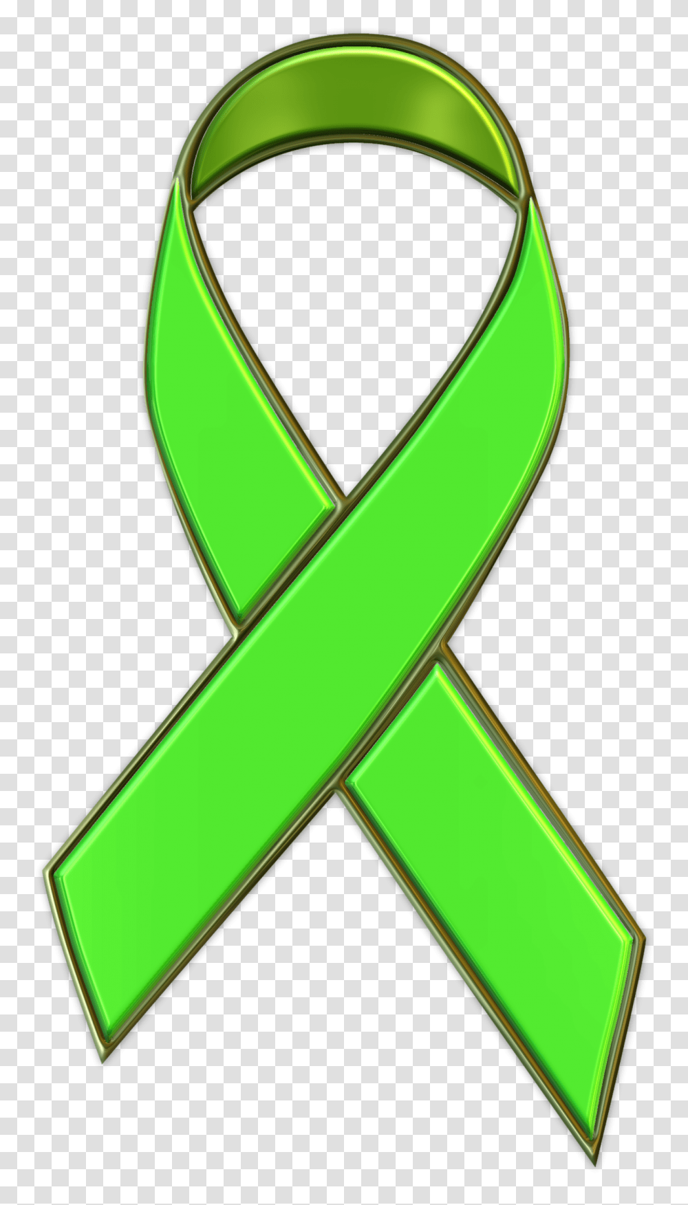 Picture Of Lime Green Ribbon To Support Mental Health Awareness, Plant, Tree, Purple, Vegetation Transparent Png