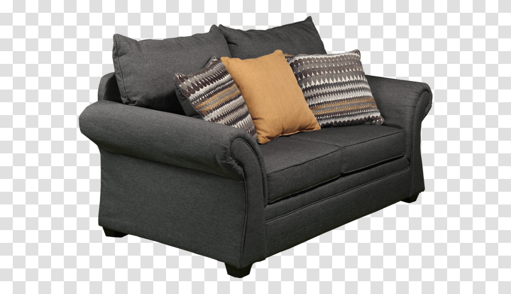 Picture Of Maddie Gray Loveseat Sleeper Chair, Cushion, Furniture, Couch, Pillow Transparent Png