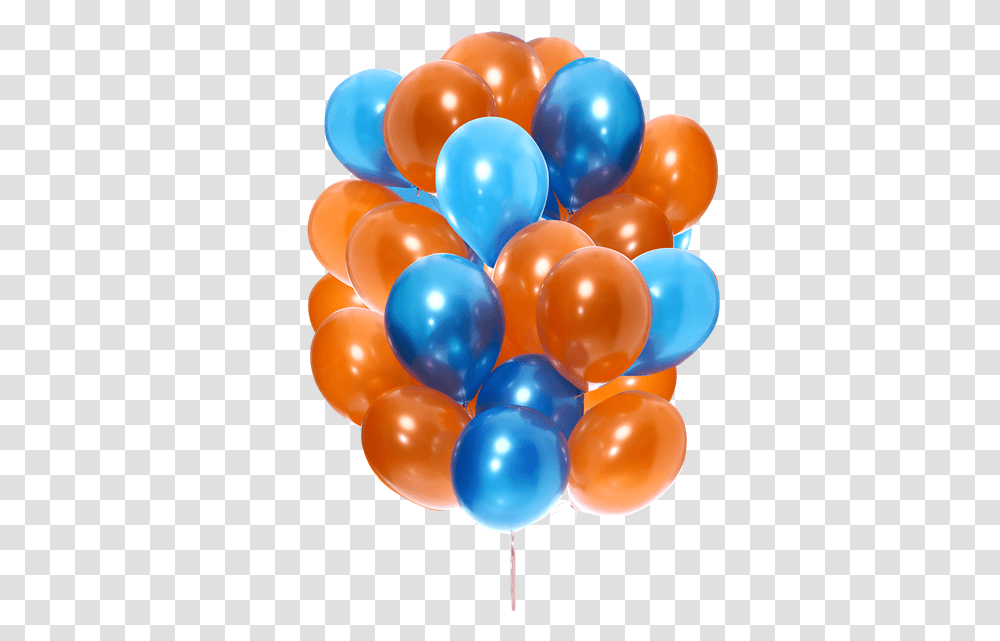 Picture Of Midnight Summer Blue And Orange Balloons Transparent Png