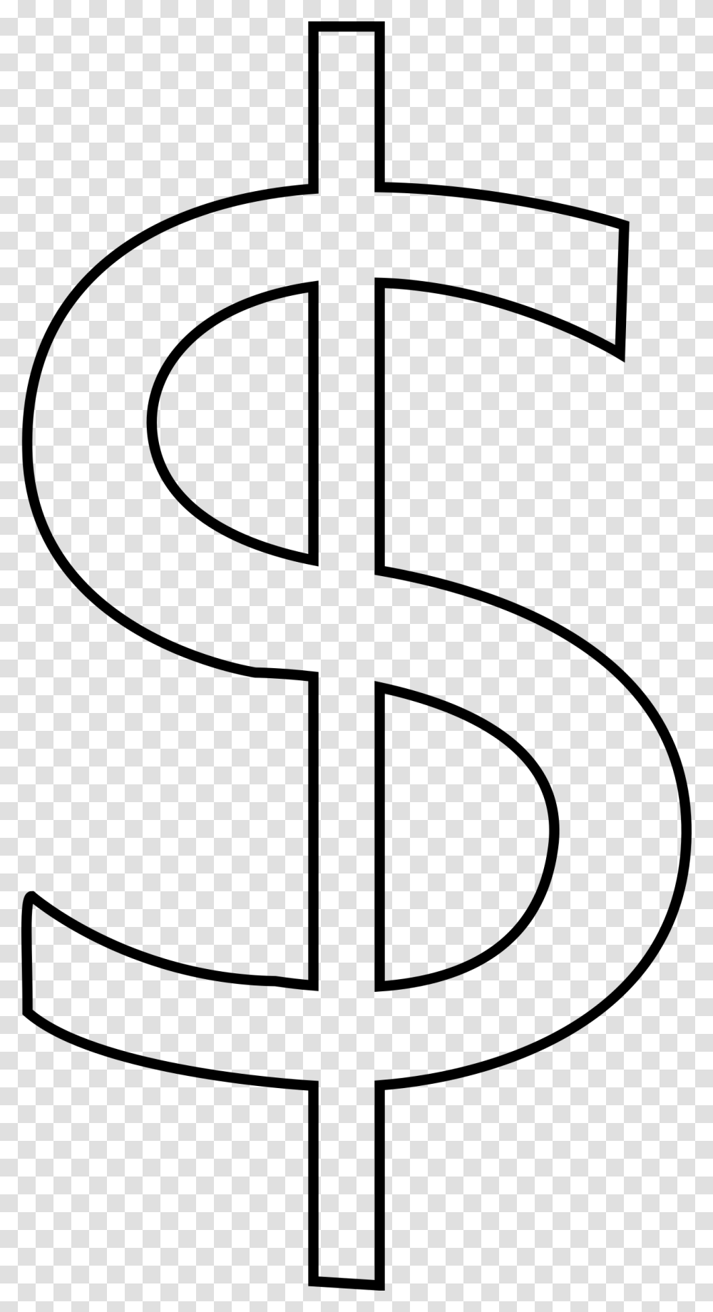 Picture Of Money Sign White Dollar Sign, Gray, World Of Warcraft Transparent Png