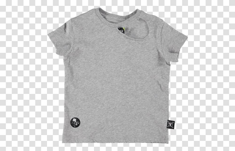Picture Of Ripped T Shirt Grey Active Shirt, Apparel, T-Shirt, Sleeve Transparent Png