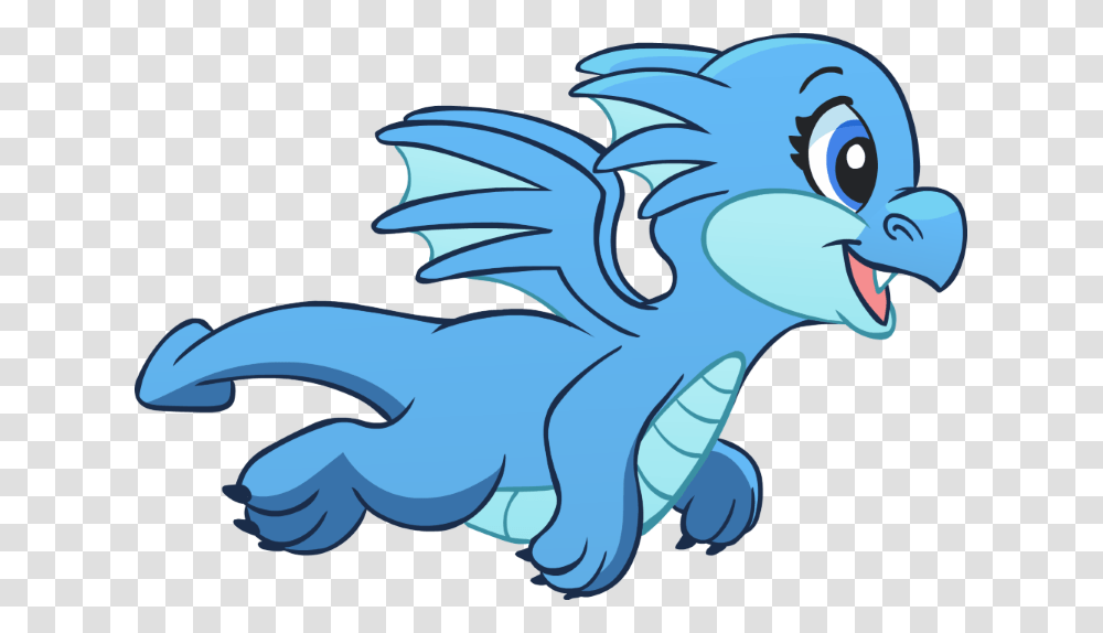 Picture Of Sapphire The Dragon Flying For The Blog Transparent Png