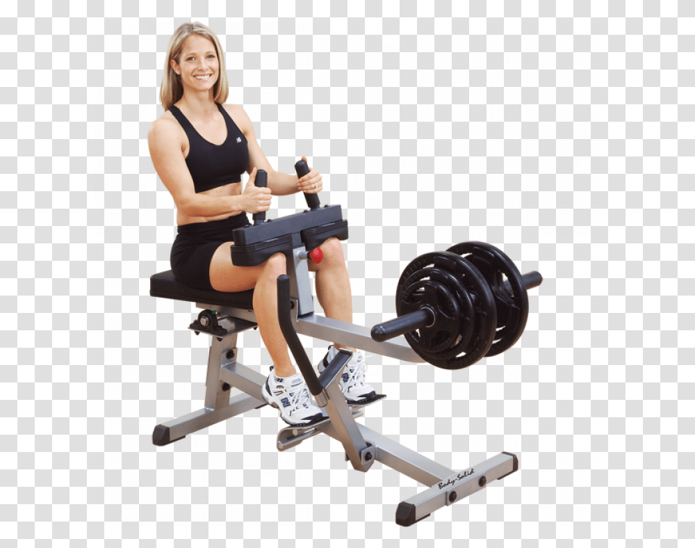 Picture Of Seated Calf Gscr349 Seated Calf Machine, Person, Human, Fitness, Working Out Transparent Png