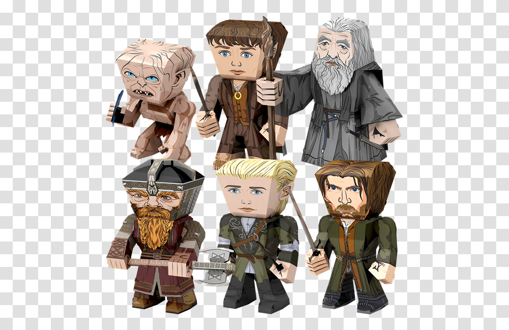 Picture Of Set Lord Of The Rings The Lord Of The Rings The Fellowship Of The Ring, Person, Figurine, Doll, Toy Transparent Png