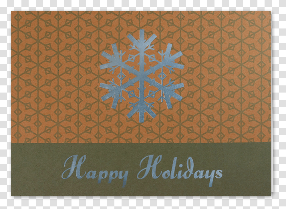 Picture Of Silver Snowflake Greeting Card, Rug, Pattern, Label Transparent Png