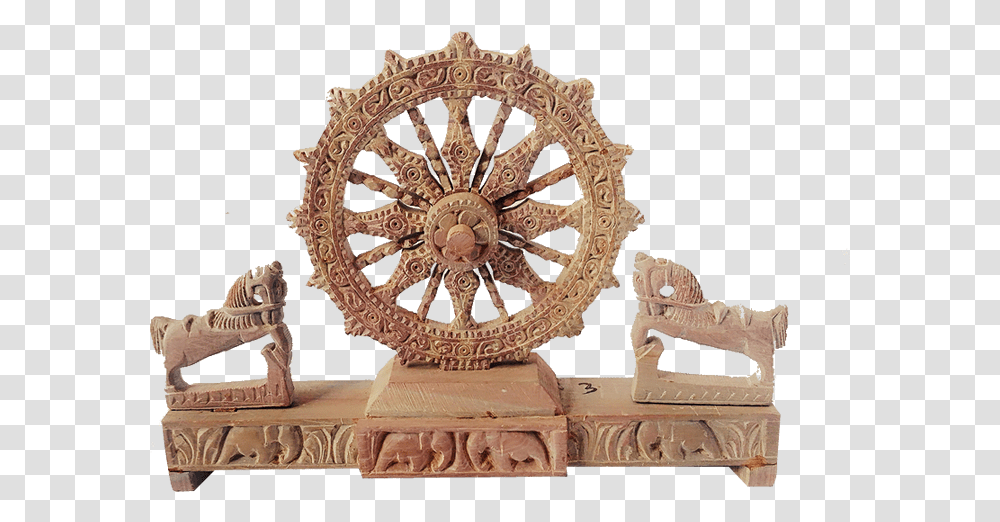 Picture Of The Amazing Odisha Handicrafts Konark Wheel, Bronze, Furniture, Archaeology Transparent Png