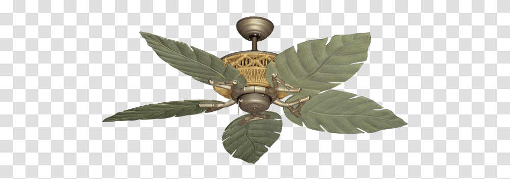 Picture Of Tiki Antique Bronze With Tropical Dixie Belle Ceiling Fan With Light, Appliance Transparent Png