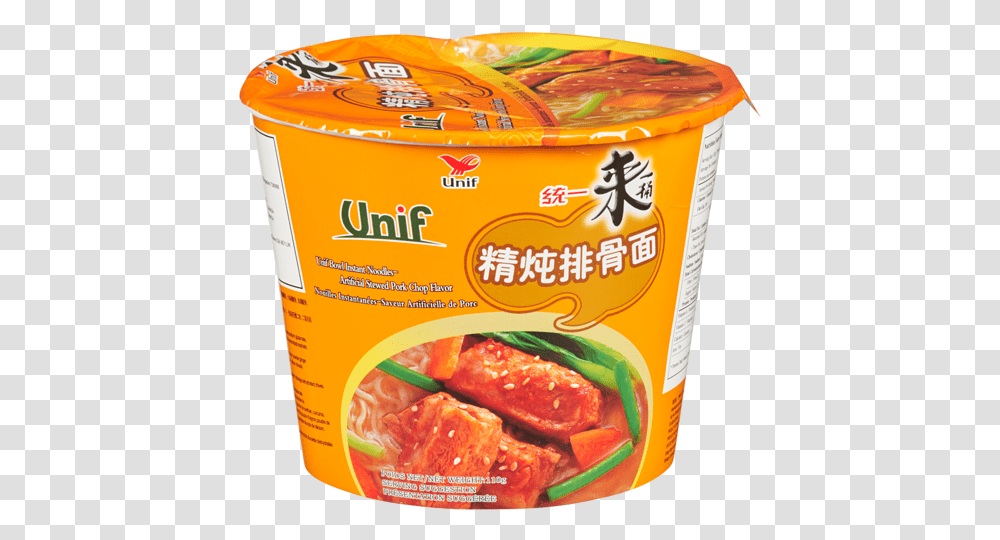 Picture Of Unif D Pork Chop Tub Noodle Arificial Stewed, Food, Tin, Can, Aluminium Transparent Png