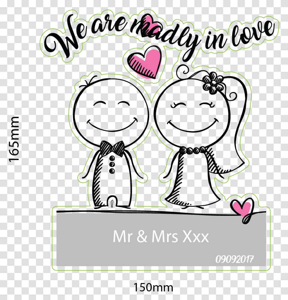 Picture Of Wedding Couple Groom And Bride Sketch, Plot Transparent Png