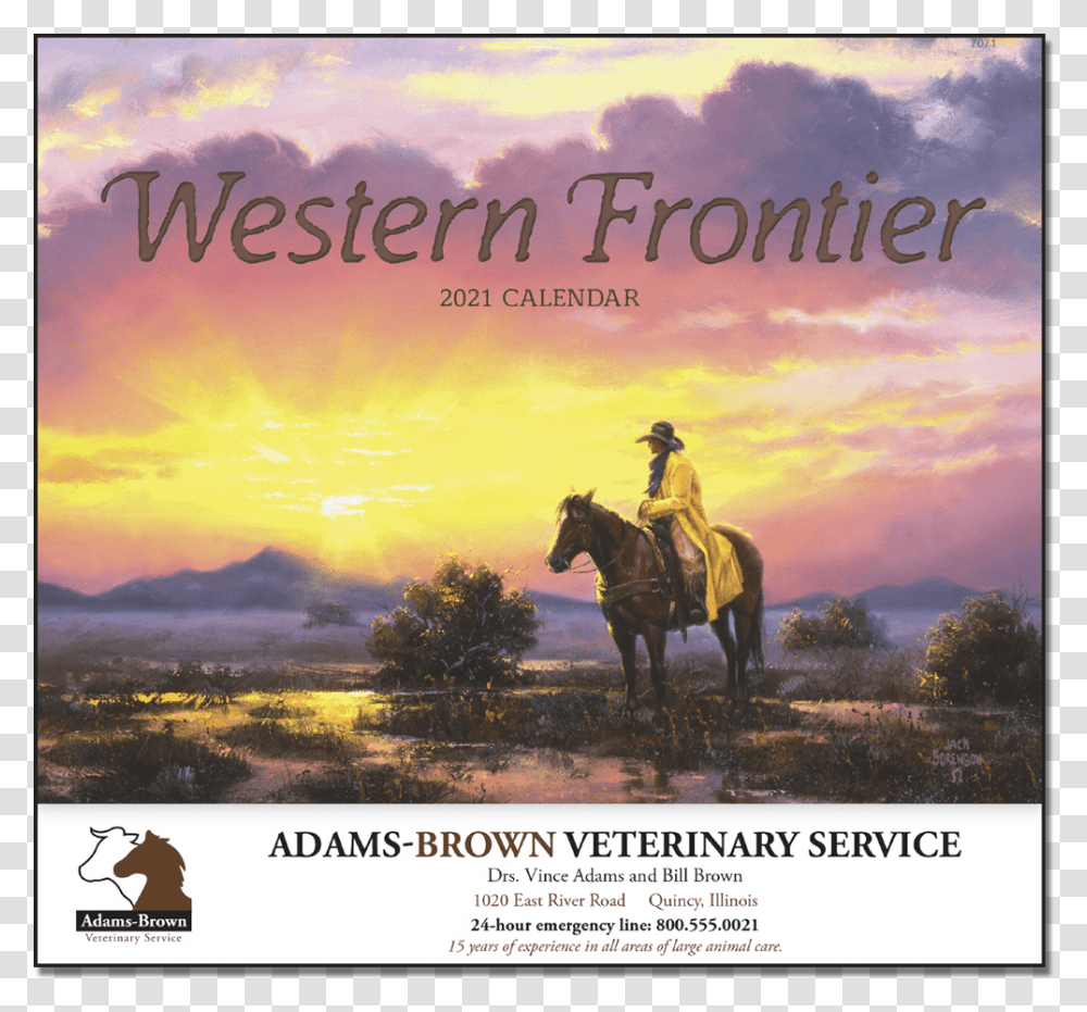 Picture Of Western Frontier Wall Calendar Gicle, Horse, Mammal, Animal, Advertisement Transparent Png