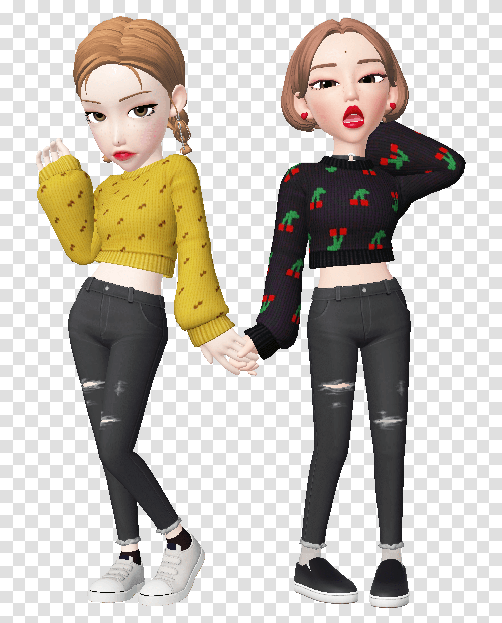 Picture Of Zepeto 3d Friends Bff Avatar Fashion Cute Zepeto 3d, Long Sleeve, Apparel, Person Transparent Png