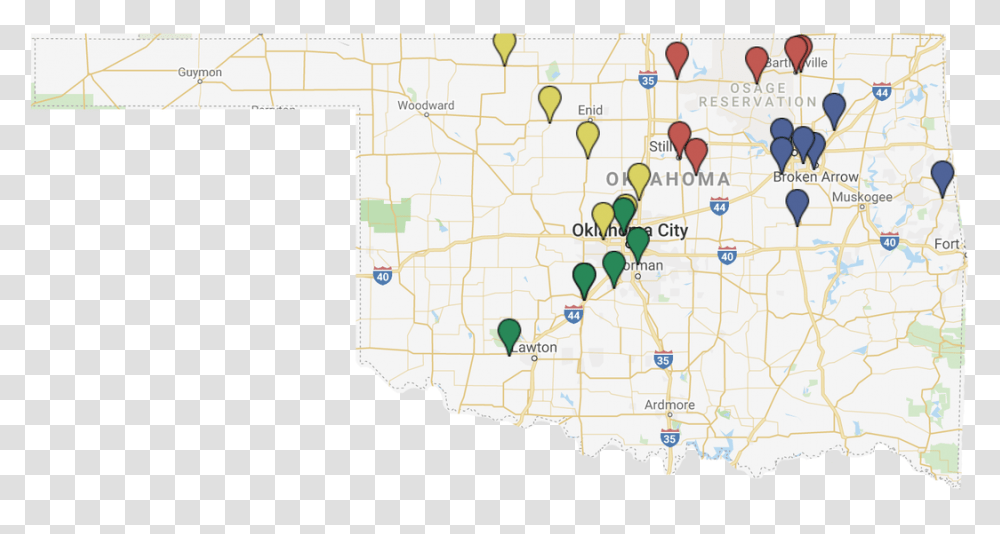 Picture Oklahoma Relief Map, Plot, Diagram, Atlas, Number Transparent Png