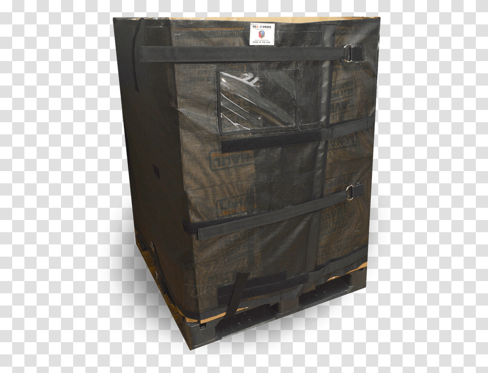 Picture Pallet Wrapping Security, Furniture, Box, Cupboard, Closet Transparent Png