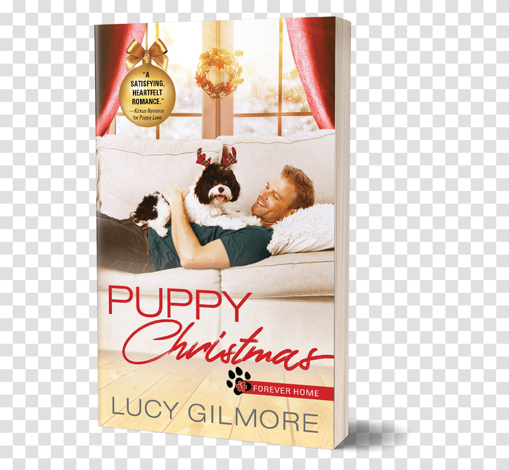 Picture Puppy Christmas Lucy Gilmore, Poster, Advertisement, Dog, Pet Transparent Png
