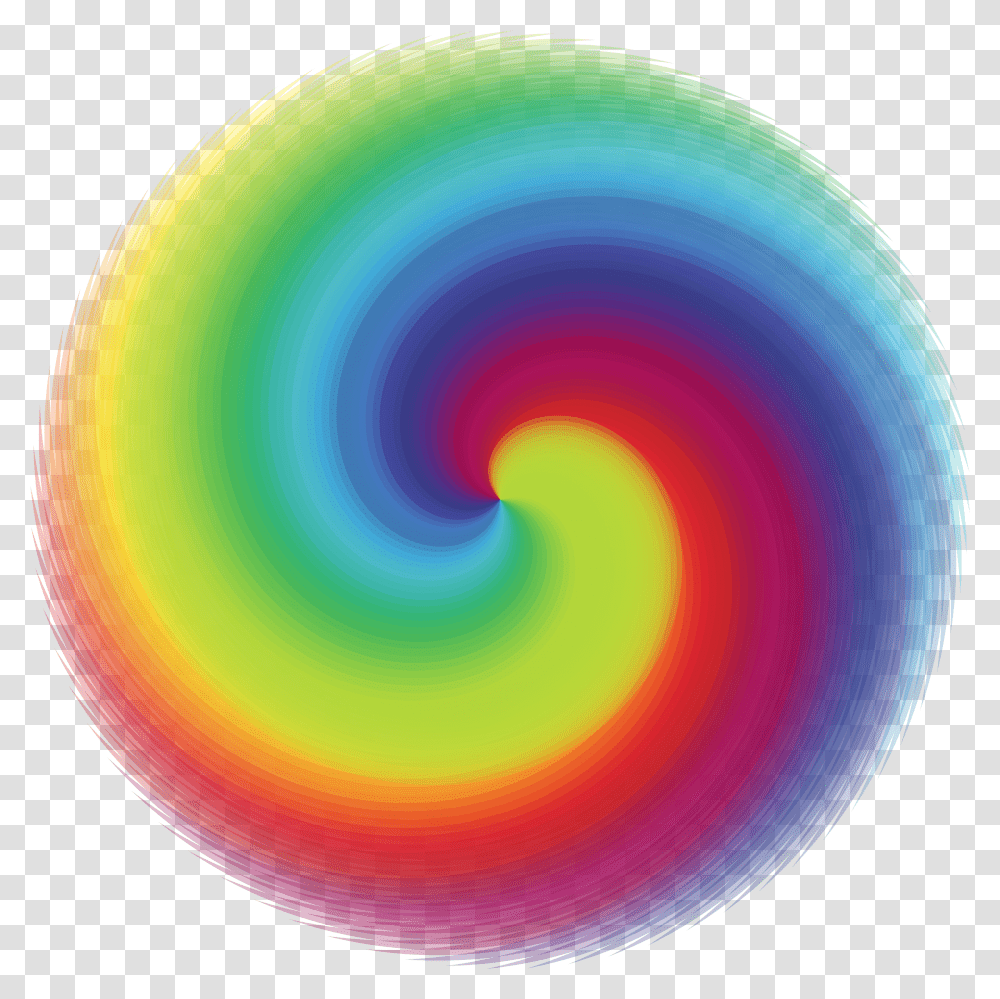 Picture Rainbow Circle, Spiral, Coil, Sphere Transparent Png