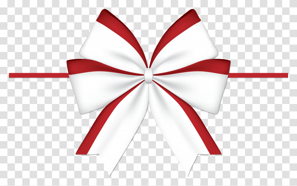 Picture Red White Ribbon Bow, Pattern, Ornament, Symbol, Fractal Transparent Png