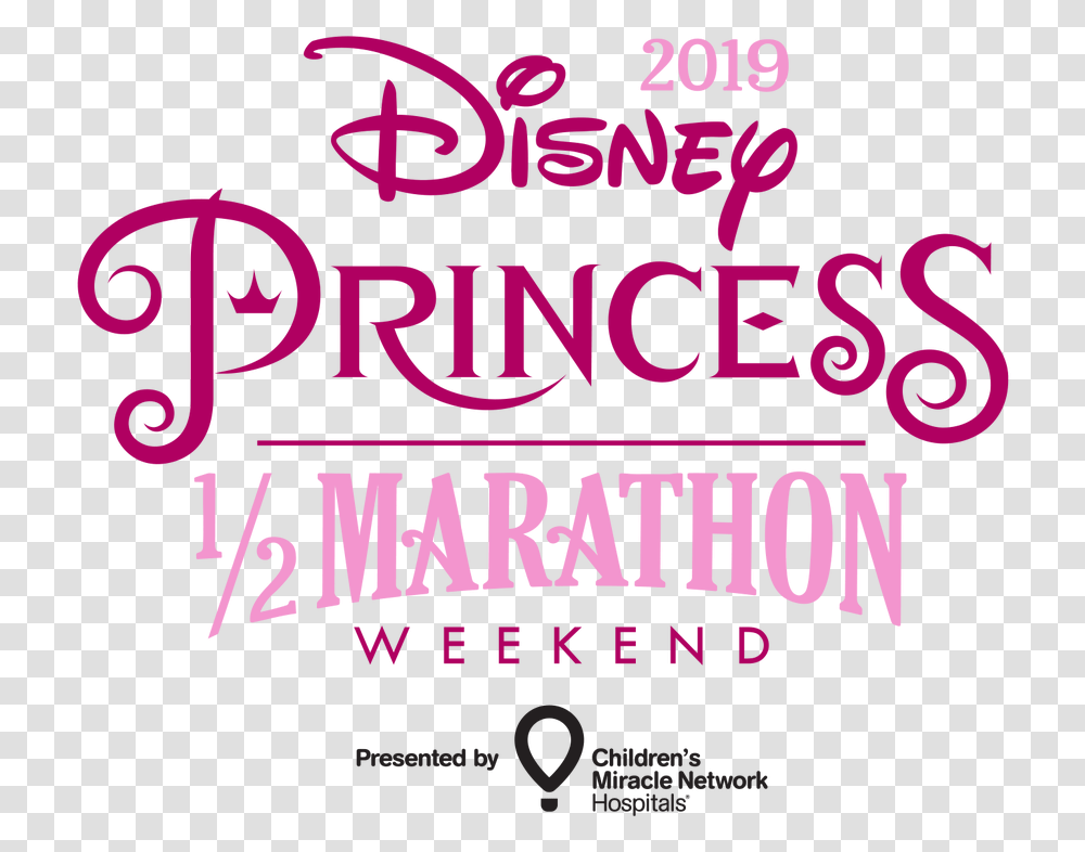 Picture Run Disney Princess Half Marathon 2019, Alphabet, Word, Label Transparent Png