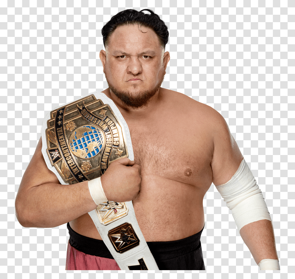 Picture Samoa Joe Wwe Champion, Person, Sport, Face, People Transparent Png
