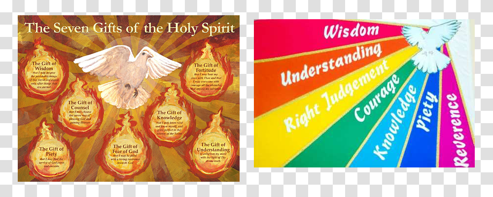 Picture Seven Gifts Of The Holy Spirit, Advertisement, Poster, Flyer, Paper Transparent Png