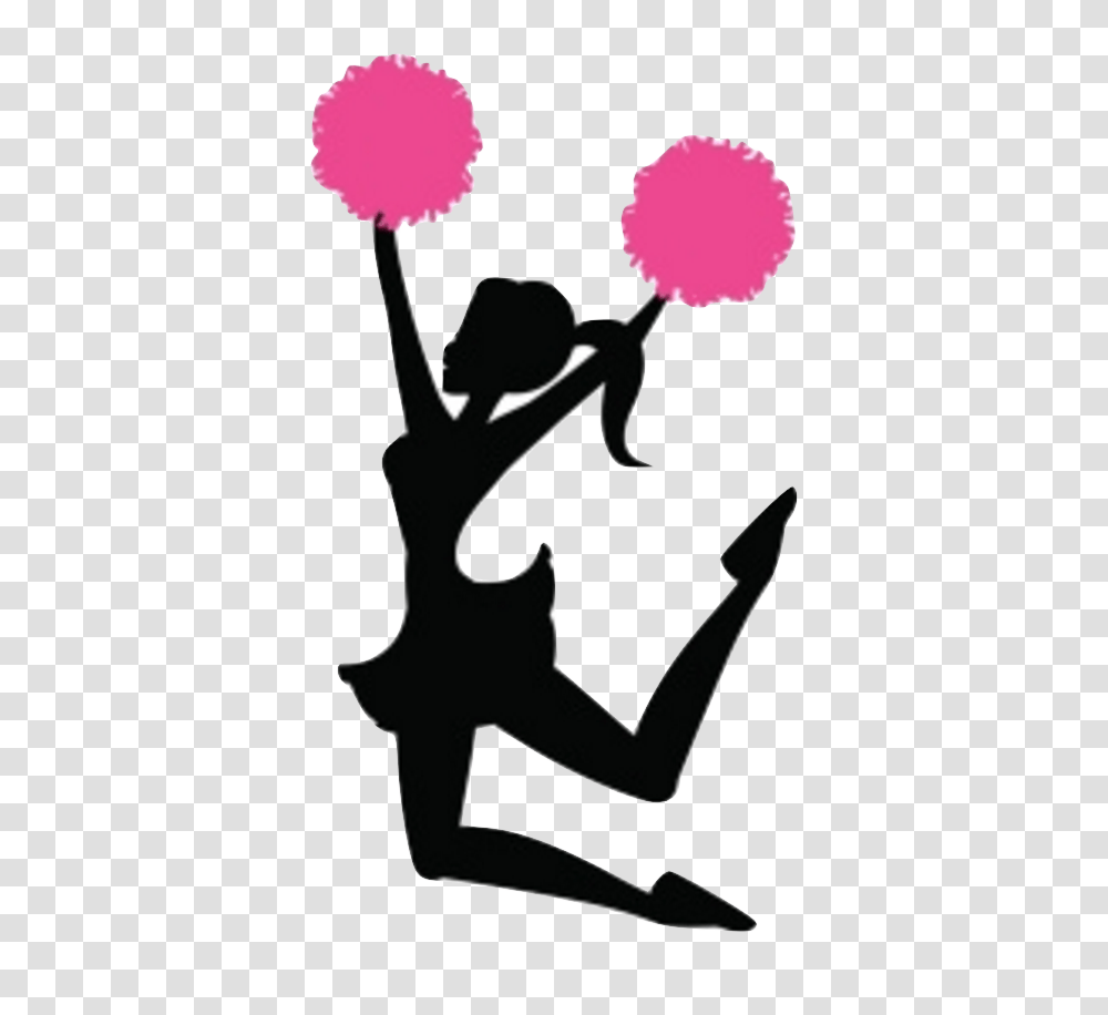 Picture Silhouette Of A Cheerleader, Stencil, Dance Transparent Png