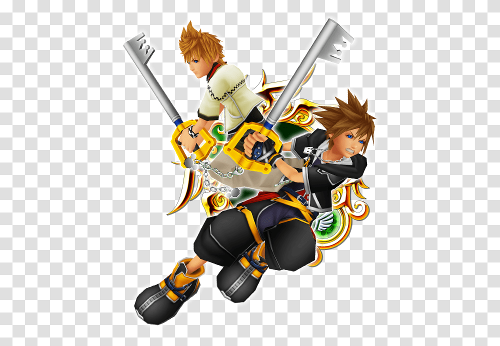 Picture Sora Kingdom Hearts Attack, Person, Human, Duel, People Transparent Png