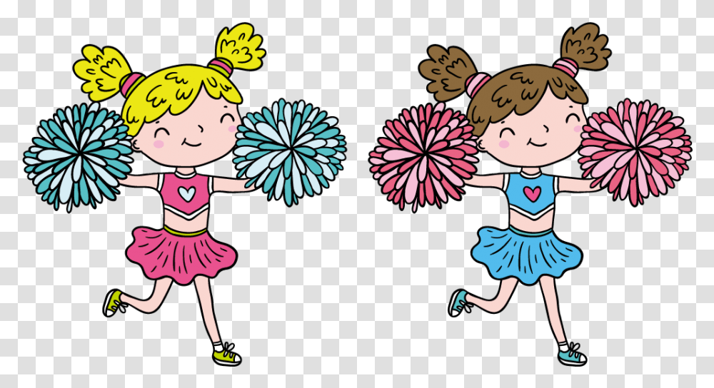 Picture Stock Cartoon Cheerleader Illustration Hand Cartoon Cheerleader, Person, Costume, Dress Transparent Png