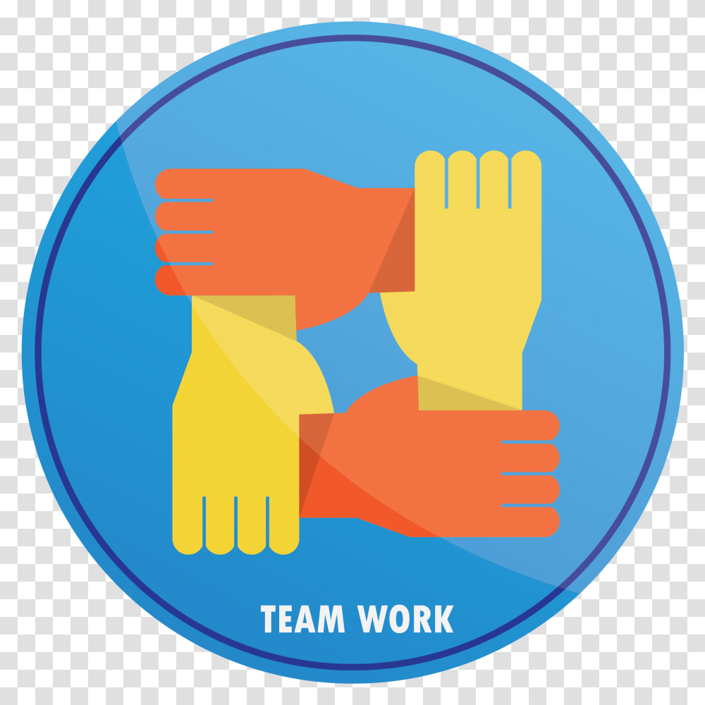 Picture Teamwork O Gestin De Proyectos, Label, Hand, Logo Transparent Png