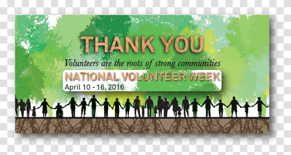 Picture Thank You National Volunteer Week, Person, People, Poster, Advertisement Transparent Png