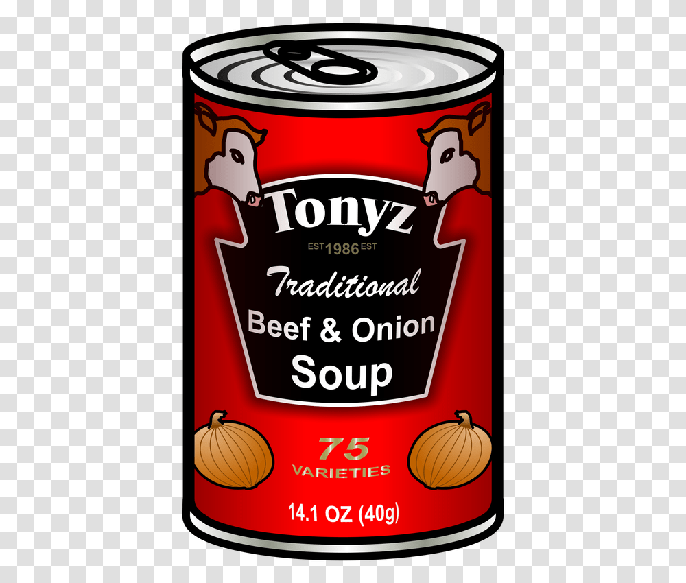 Picture Tin Of Soup Clipart, Poster, Advertisement, Label Transparent Png