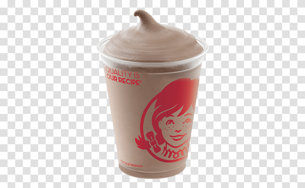 Picture Wendy's Chocolate Frosty Small, Dessert, Food, Milk, Beverage Transparent Png