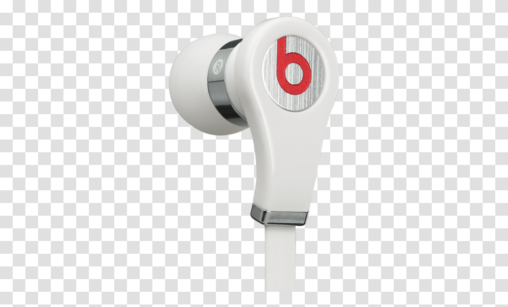 Picture White And Red Beats Earbuds, Blow Dryer, Appliance, Hair Drier, Indoors Transparent Png