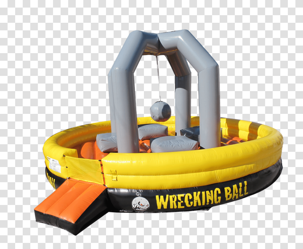 Picture Wrecking Ball Inflatable Bounce House, Person, Human, Bulldozer, Tractor Transparent Png