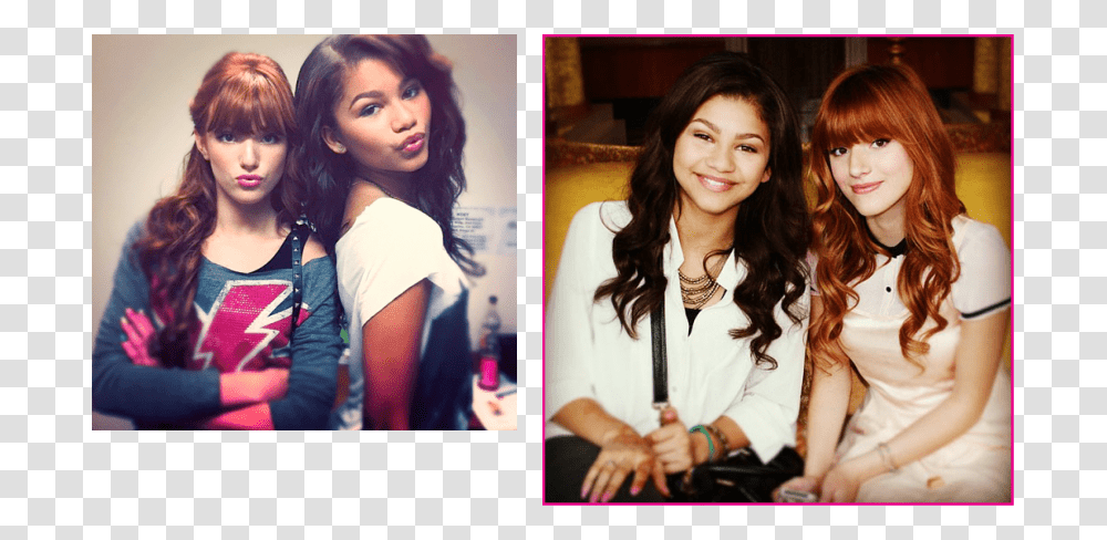 Picture Zendaya And Bella, Person, Female, Face, Blonde Transparent Png