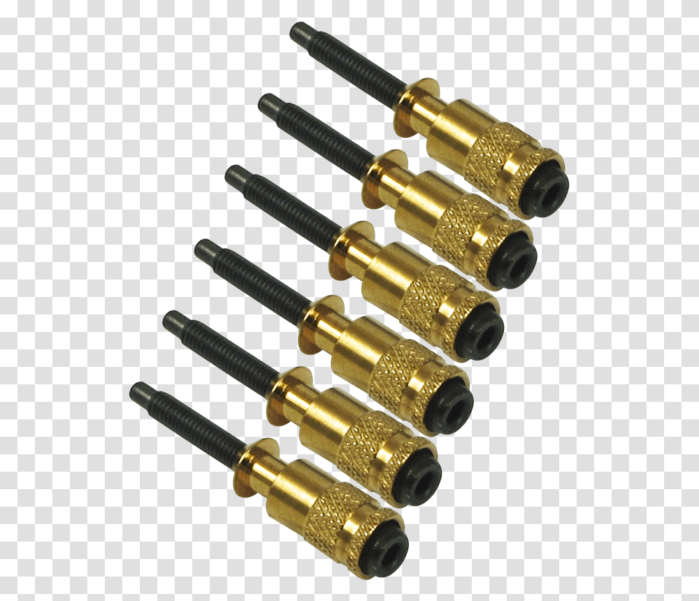 Pictured Gold Cutting Tool, Bronze, Adapter, Screw, Machine Transparent Png