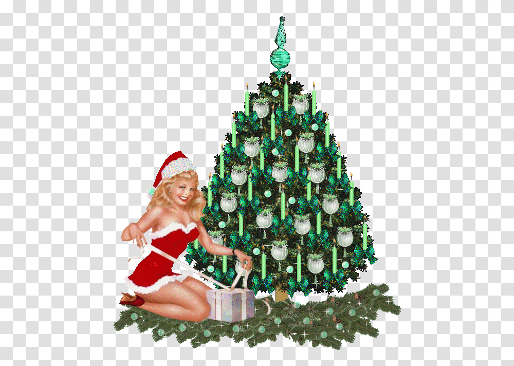 Pictures Animations Christmas Tree Myspace Cliparts Christmas Tree, Plant, Person, Human, Ornament Transparent Png