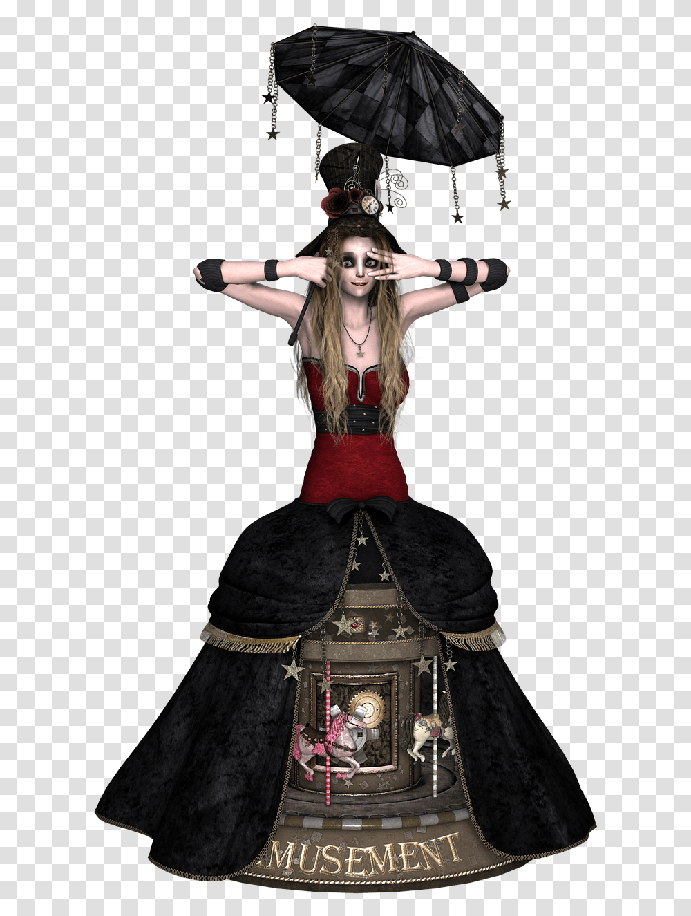 Pictures Free Photos Free Images Royalty Free Free Gothic Girl 3d, Person, Human, Costume, Leisure Activities Transparent Png