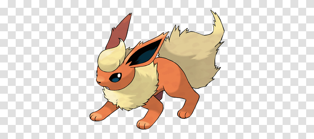 Pictures Of Eevee The Pokemon Posted By Ryan Sellers Flareon Eevee Evolutions, Mammal, Animal, Rabbit, Rodent Transparent Png