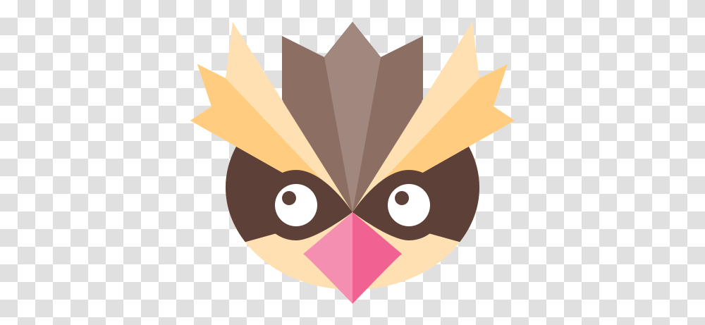 Pidgey Icon Illustration, Art, Face, Graphics, Paper Transparent Png