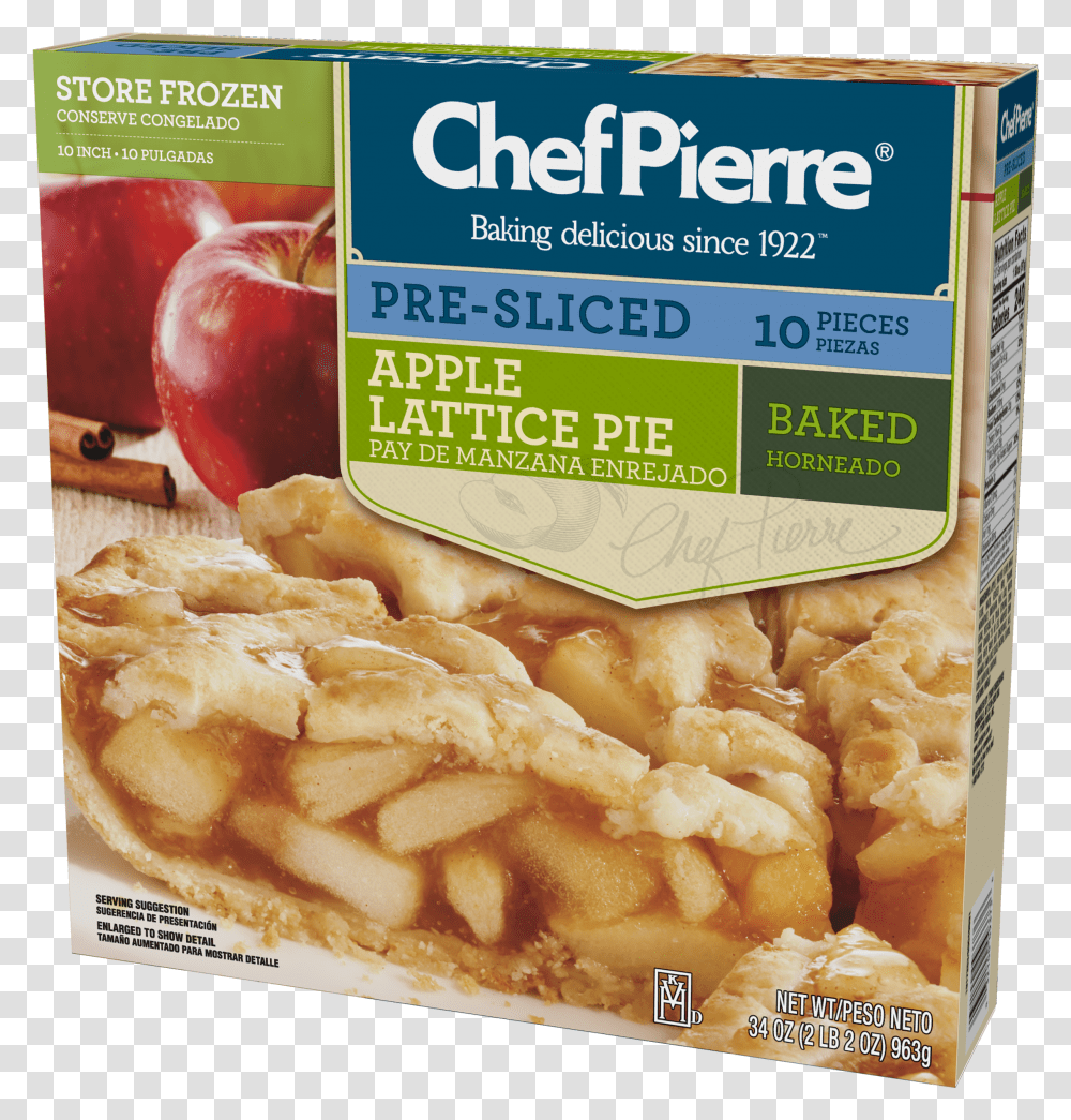 Pie Apple 10 Slice Pre Bake Diet Food Transparent Png