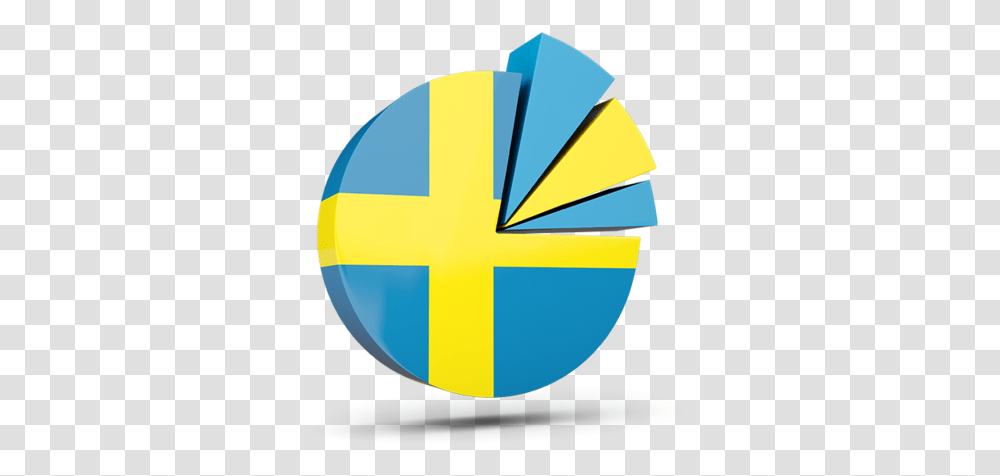 Pie Chart With Slices Pie Chart Of In Sweden, Logo, Trademark Transparent Png