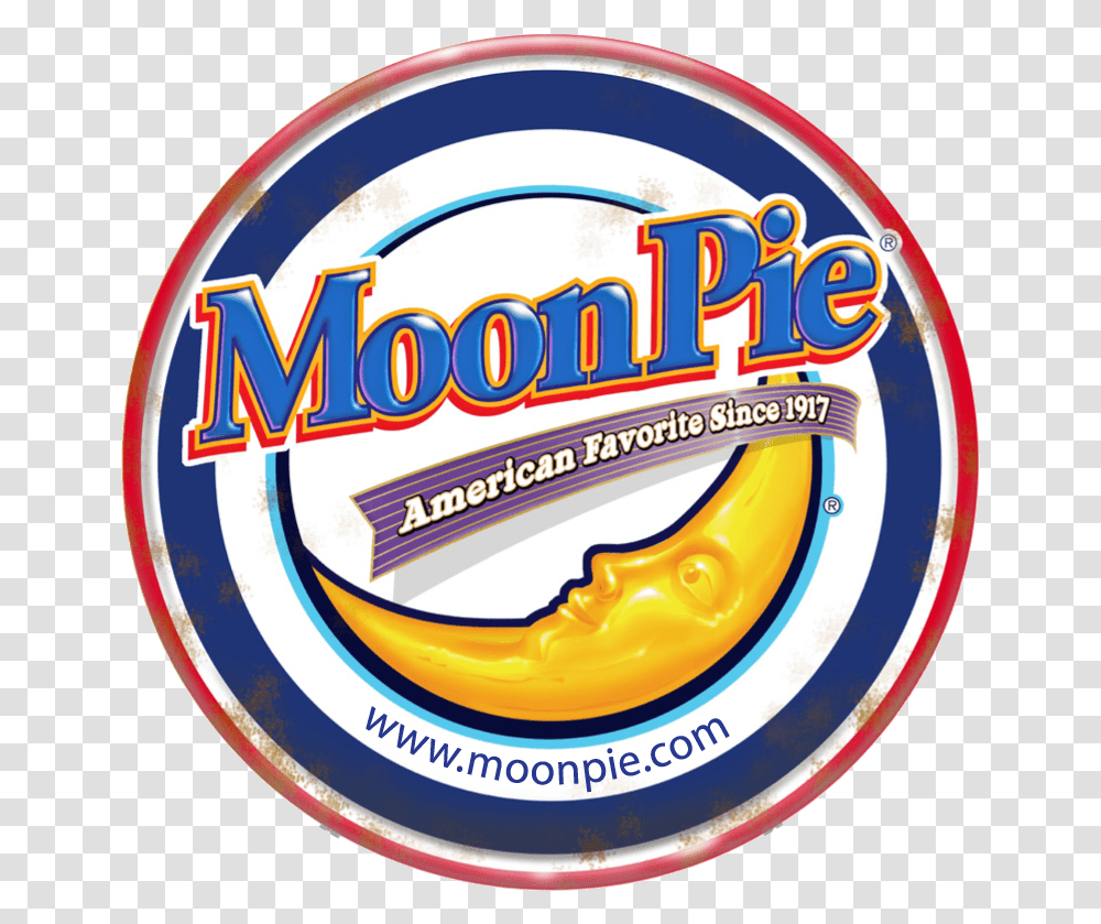 Pie Clipart Moonpie On Feedyeti Moon Pie Logo Moon Pie Logo, Label, Text, Food, Dessert Transparent Png